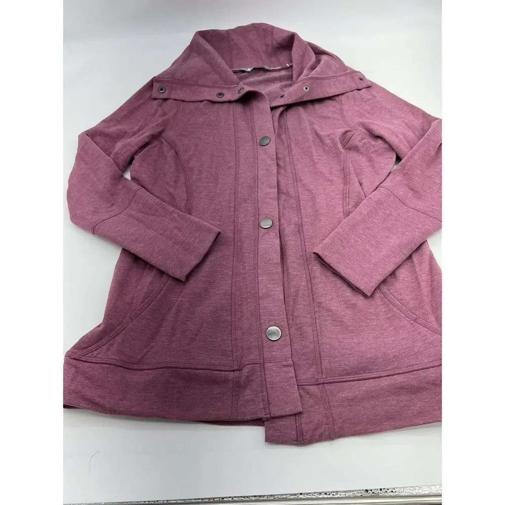 Free Country pink snap sweater womens large - Picture 1 of 5